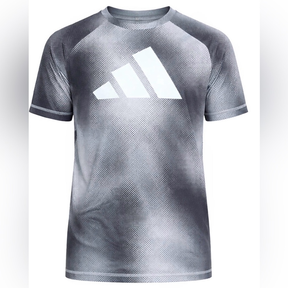 adidas Grey Gradient Graphic Short Sleeve Tee